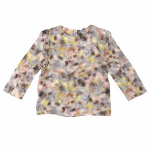 COS Watercolor Pattern 3/4 Sleeve Top